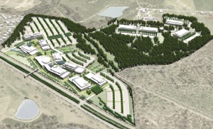 A map of the planned Gateway University Research Park. The JSNN will be housed in the South Campus of the park, pictured above. Image courtesy of Gateway University Research Park.