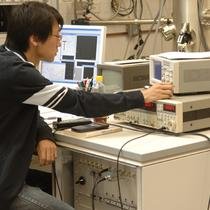 A nanotechnology researcher at work
