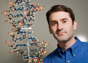 Better tools for manipulating DNA in the laboratory may soon be possible with newly discovered deoxyribozymes (catalytic DNA) capable of cleaving single-stranded DNA, say Scott Silverman and other researchers at the University of Illinois. Photo by L. Brian Stauffer