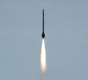 The ALICE flight-vehicle accelerated to a speed of 205 mph and reached an altitude of nearly 1300 feet. (Credit: Dr. Steven F. Son, Purdue University)
