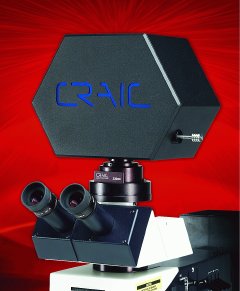 The Microspectra 10 with Universal Microscope Adapter.