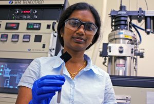 Bhuvana Thiruvelu, a postdoctoral research associate at the Birck Nanotechnology Center in Purdue