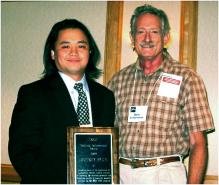 Jeffrey Pyun (left), winner of INSIC