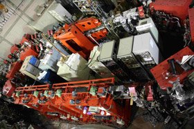 Picture of the electron storage ring NIJI-IV for an FEL