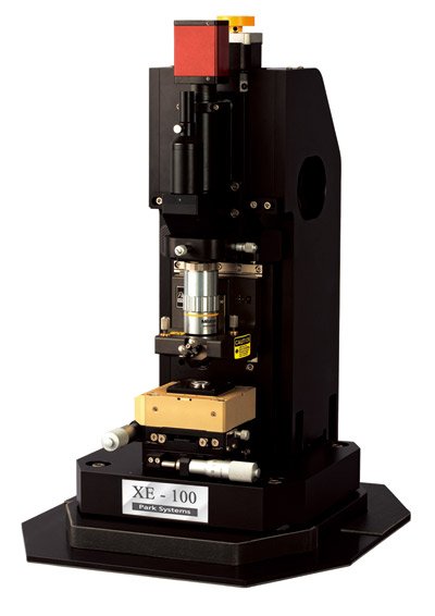 Park Systems XE-100 Atomic Force Microscope mit Step-and-Scan Automation