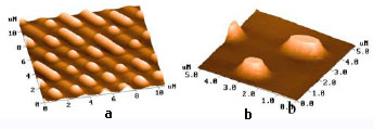 AZoNano - 納米技術 - 鎳模子的表面的 AFM 圖像不同的技術做的。 半聯絡模式得到的圖像，解難題者 P7LS。