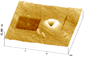 AZoNano - The A to Z of Nanotechnology - Tests performed and imaged with the Hysitron TriboScope