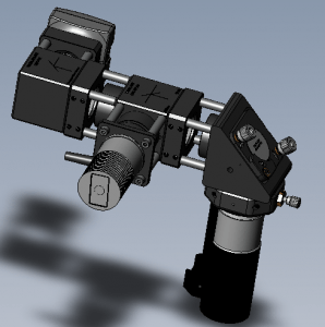 Standard configuration of the top down optics where it is primarily used as a zoom-capable cantilever/sample monitor.