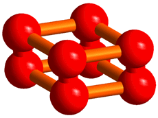 AZoNano - The A to Z of Nanotechnology - The structure of the O8 cluster discovered in the solid oxygen e-phase