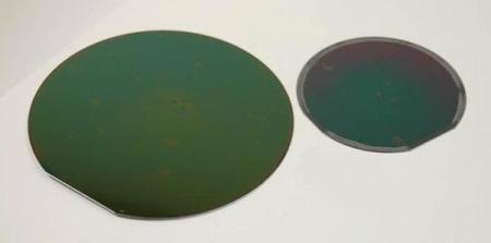 Whole silicon wafers, coated with Low-? materials.