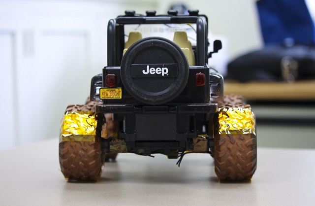 Wang and his colleagues used a toy car during initial trials.