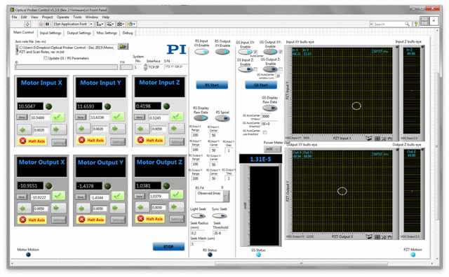 An example of real-time system control