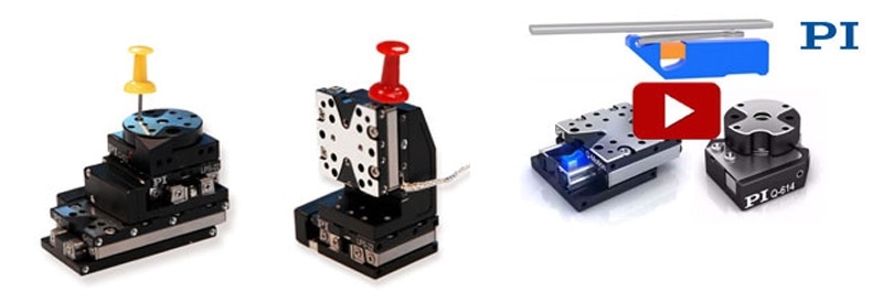 A planar air bearing XY positioning stage with active yaw control for improved straightness of motion. (Image: PI)