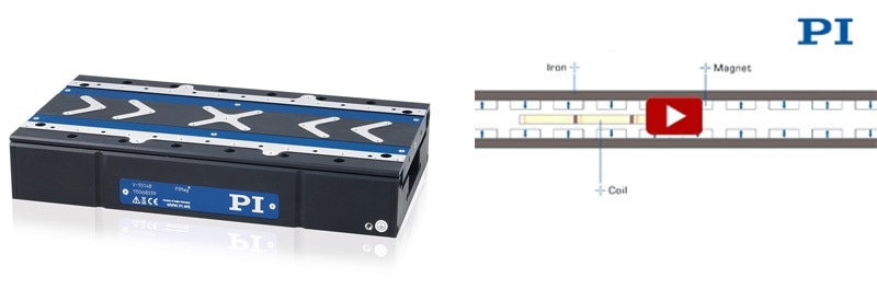 V-551 translation stage with 3-phase linear motor (Image: PI)