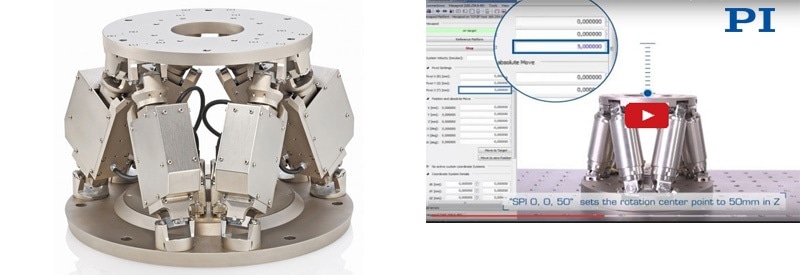 Vacuum compatible hexapod 6-axis positioning system (Image PI)
