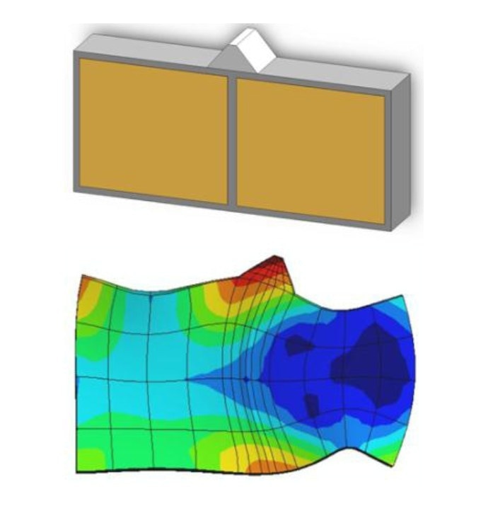 Single-mode excitation type ultrasonic piezo motor from Physik Instrumente (PI). The excited single mode of the stator makes the pushing point to have a sloping impact to a sliding element.