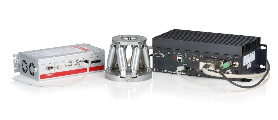All functions of the PLC standard languages can be used for controlling the Hexapod systems – a proprietary language is not required. (Image: PI)