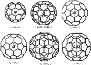 The Structure of Several Endohedral Fullerenes