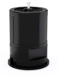 Final design of the hybrid position actuator (PACT) for the ELT. The dimensions are approx. 200mm diameter and 285 mm length. (Image: PI)