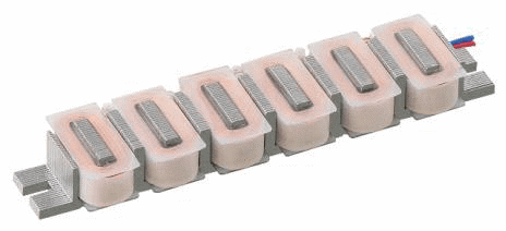 Example design of an iron-core linear motor without a magnetic track