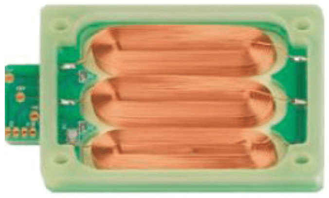 Example design of a PIMag® ironless linear motor without a magnetic track