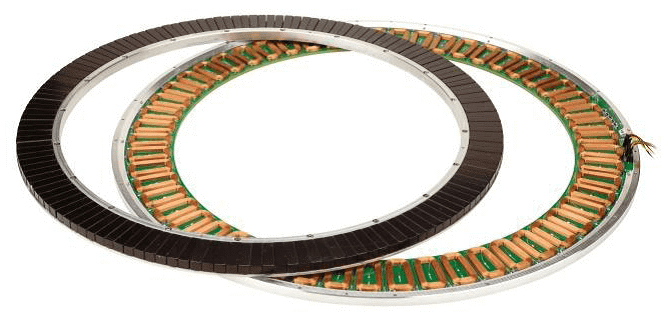 Ultra-low profile custom PIMag® torque motor with large aperture