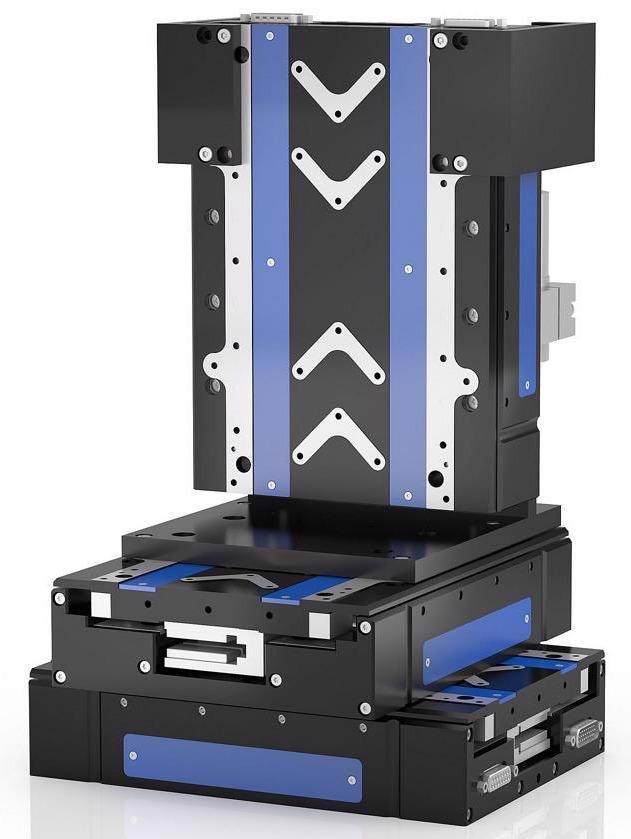 XYZ configuration of V-551 linear motor stage.