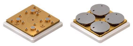 Multi Snap-in Sample Chuck is a default sample chuck for Park FX40. The disks are kinematically mounted to ensure good mounting repeatability.