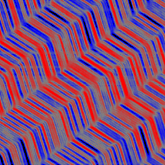 Magnetic force microscopy of digital backup tape with magnetically stored data. Scan size: 50 x 50 µm2.