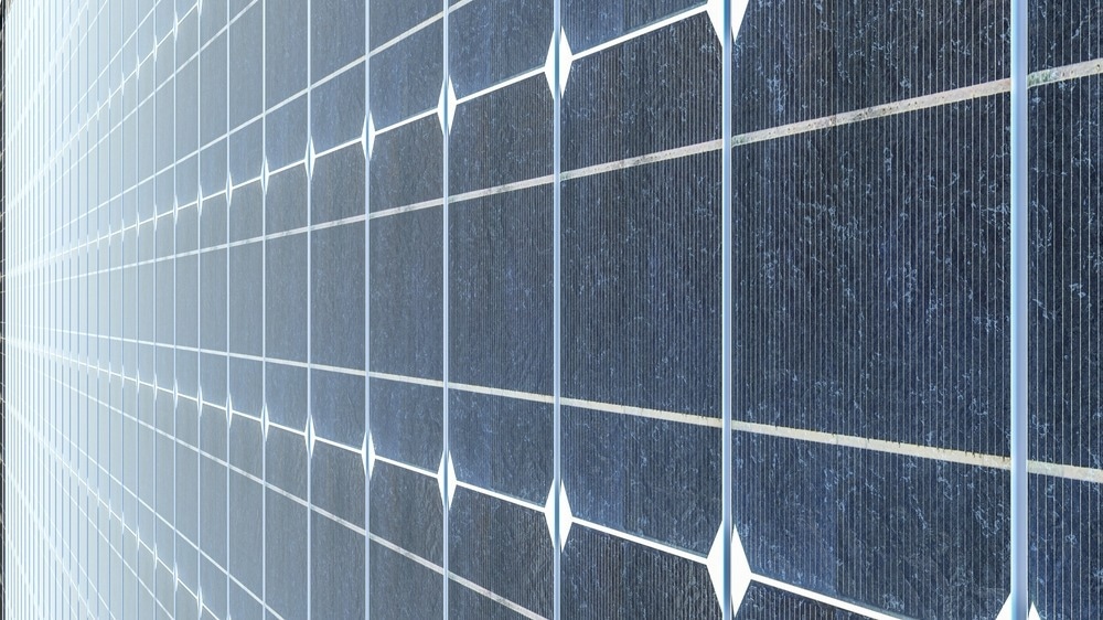 illustration of a modern perovskite high performance solar cell module for high efficient photon recycling - rendering