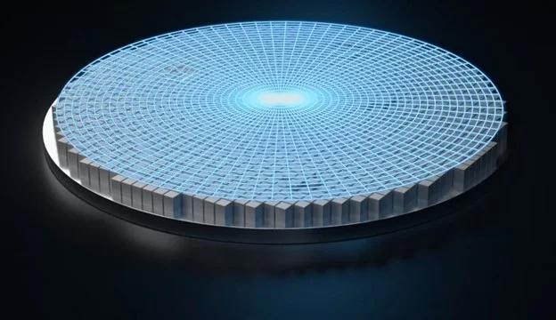A large piezo actuator array for controlled precision surface deformation