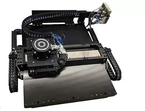 Custom XY-Theta stage based on the A-311 Long Travel XY Air Bearing Stage, and A-621 Rotary Stage for 360° Theta-Z Rotation