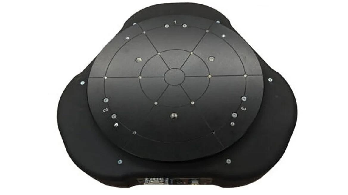 The A-523 parallel-kinematic Z-Tip-Tilt air bearing stage features a very low profile and high speed.