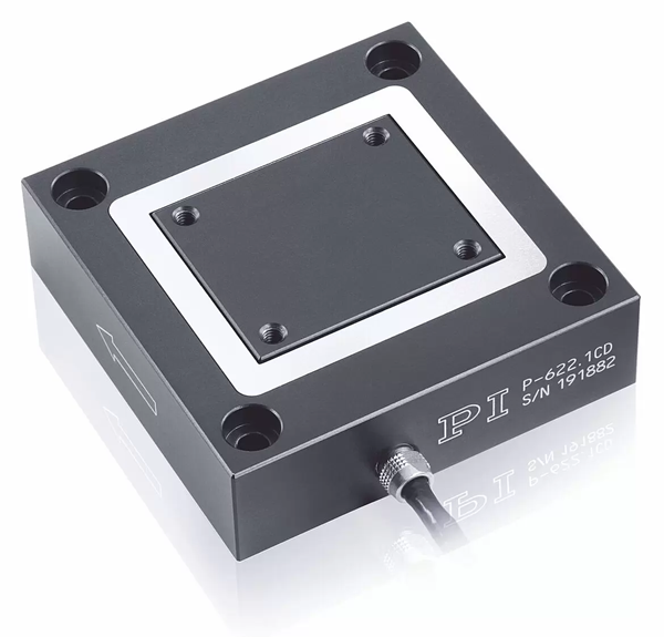 The P-620 to P-629 piezo flexure nanopositioning stage family is based on a similar flexure guidance design as the P-725 and provides travel up to 1.8 mm. Capacitive feedback is integrated for nanometer precise, closed-loop position control.