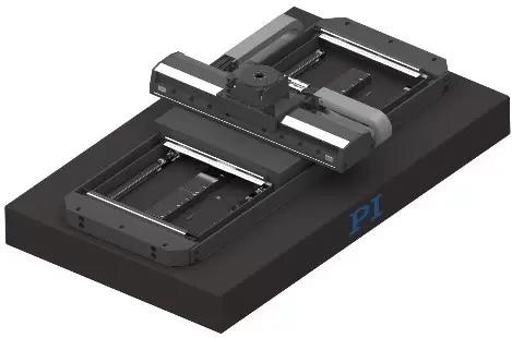 The same XY-Theta multi-axis rails on granite stage without bellows