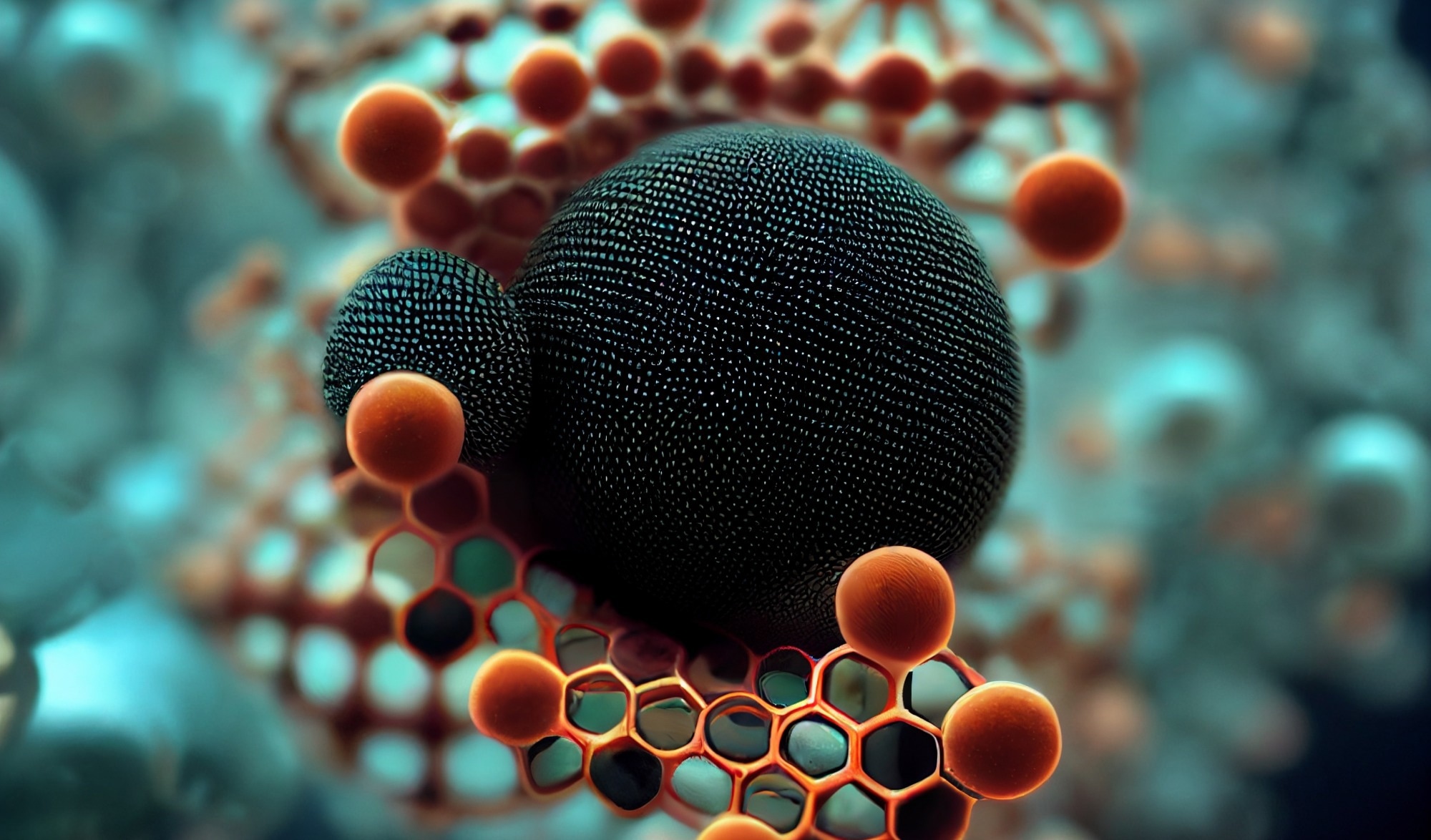 CGI of a nanoparticle.