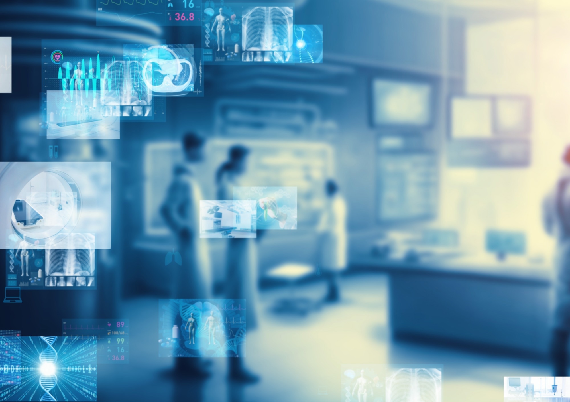A visualization of biosensor data.