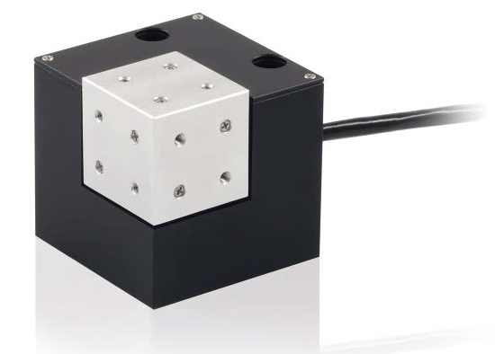 NanoCube®, piezo-based, high dynamic, three-axis scanner with 100 µm travel range. Besides its nanoscale resolution and blazing speeds, this flexure-based subsystem can perform continuous tracking without wear.