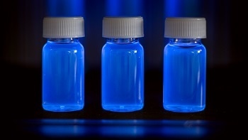 Enhancing GaN LEDs With Graphene Quantum Dots