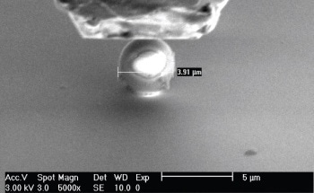 Young's Modulus of Glass Microspheres