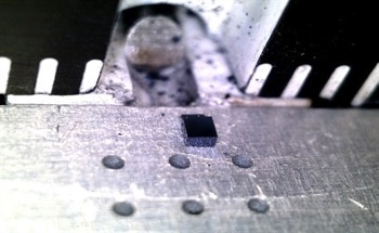 Microline Indentation for Cleaving of Crystalline Materials
