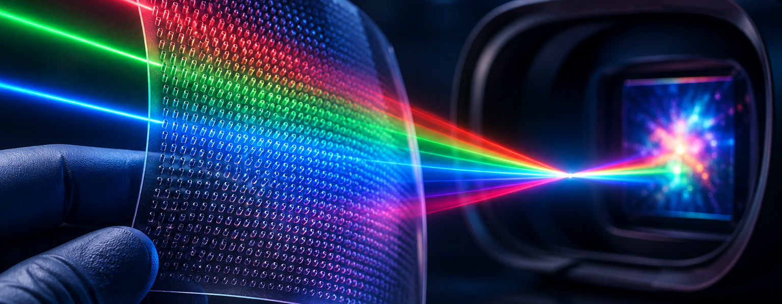 Printable 3D Metalenses Bring Full-Colour VR Displays Closer to Scalable Nanomanufacturing