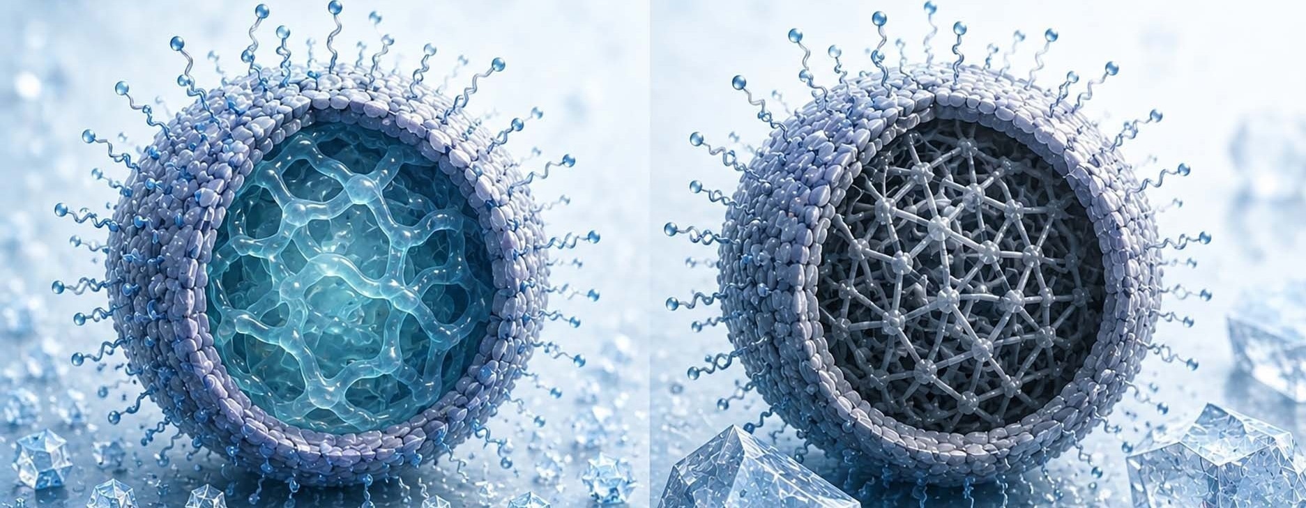 Soft-Core Nanoparticles Point to Better Ice-Controlling Materials