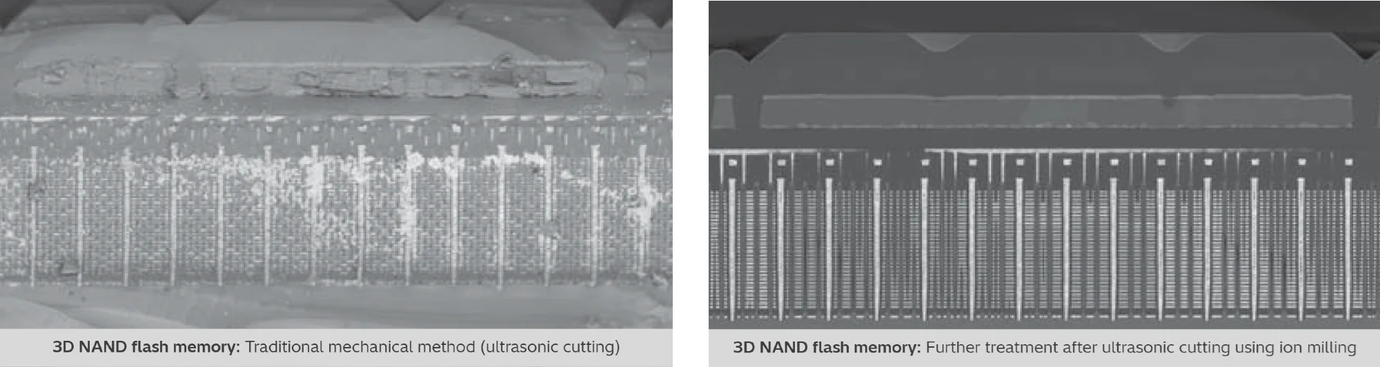 Expose layers and interfaces in integrated circuit.