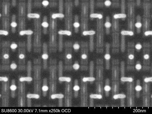 Lower Layer Interconnect of 5 nm process SRAM (Acceleration Voltage: 30 kV, Acquisition time <1 second).