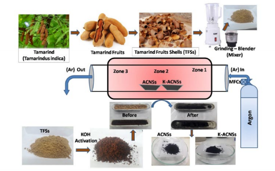 Researchers Convert Tamarind Shells into Carbon Nanosheets for Supercapacitors