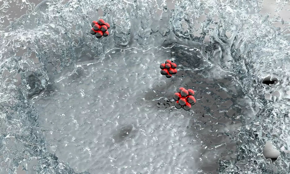 Helium Nanodroplets Collide with Surfaces and Act Like Water Droplets