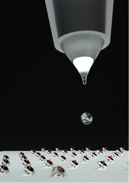 Research Highlights New Printing Technique of Nano Diamond at Quantum Level.
