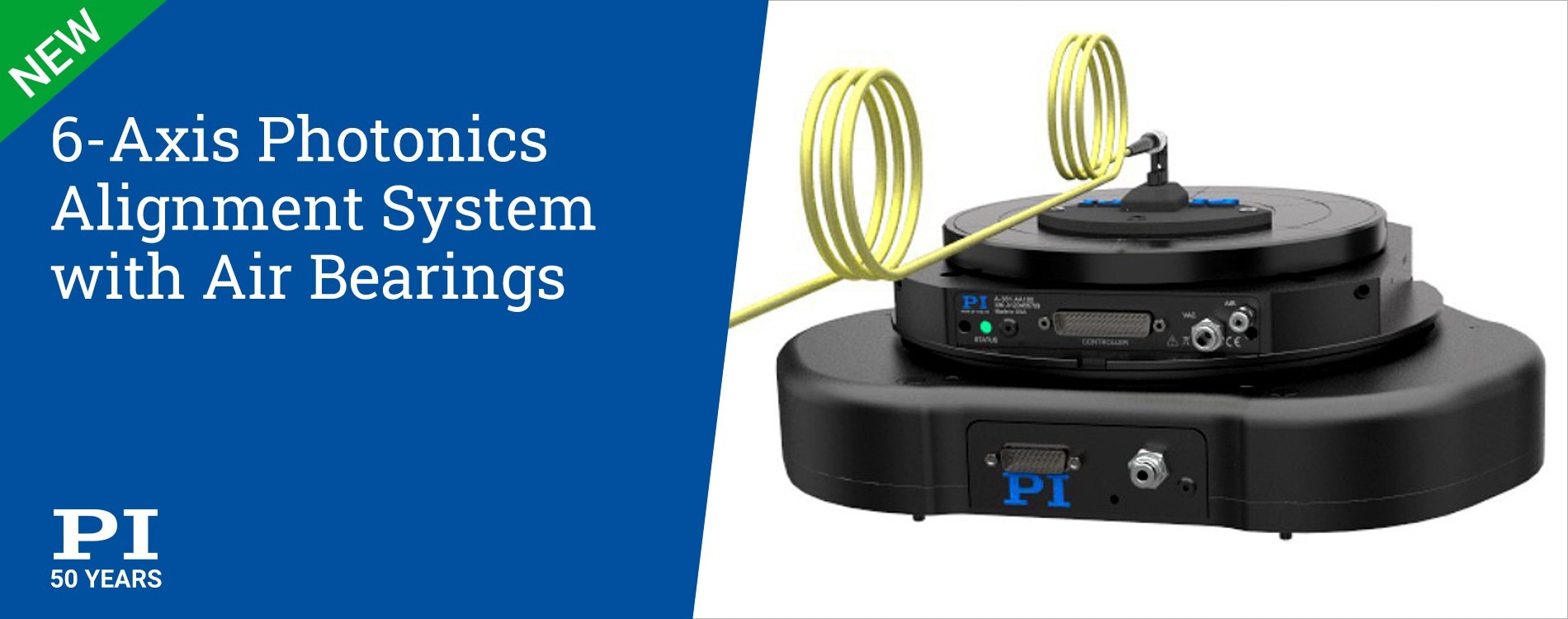 6-Axis Photonics Alignment System based on Air Bearings