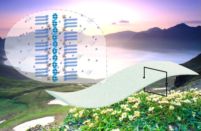 Nanomaterial Collects Natural Atmospheric Humidity and Produces Electrical Signals
